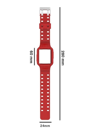 Wozlo Apple Uyumlu  Watch 1, 2, 3, 4, 5, 6, 7, 8, Se Kasa Koruma 42/44/45mm Spor Kordon Kayış - Şeffaf