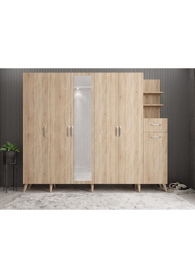 Açelya Portmanto Vestiyer M7-210 Cm Meşe