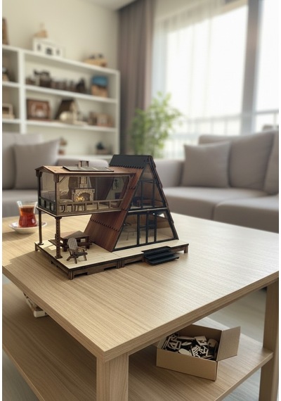 Kendin Yap Maket Ev Kış Bungalov