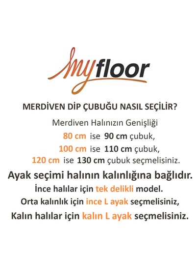 Çelik Halı Tutucu Merdiven Dip Çubuğu Siyah - Kalın / 130cm