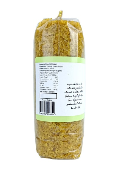 OG natural Organik Pilavlık Bulgur 800 Gr 800 G
