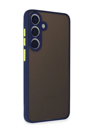 Newface - 739 - Samsung Galaxy Uyumlu S24 Kılıf Montreal Silikon Kapak - Csmo-tex - - Lacivert