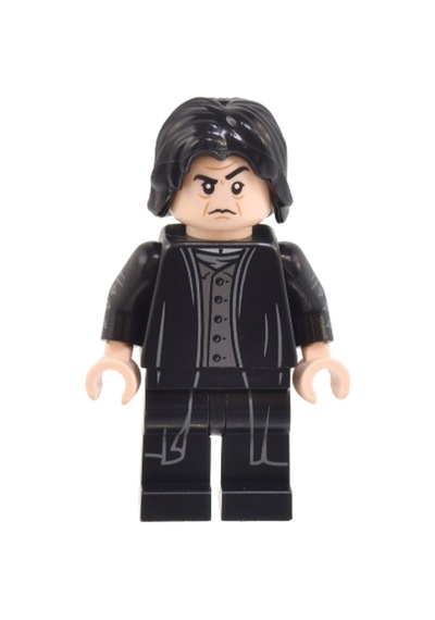 Minifigure Minifigür Harry Potter Profesör Severus Snape - Gümüş Yelek Siyah Cübbe