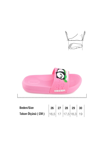 Gezer Panda Yazlık Kız Çocuk Pu Islak Zemine Uygun Rahat Taban Ev Bahçe Banyo Havuz Terlik PEMBE Gezer Panda Yazlık Kız Çocuk Pu Islak Zemine Uygun Rahat Taban Ev Bahçe Banyo Havuz Terlik PEMBE