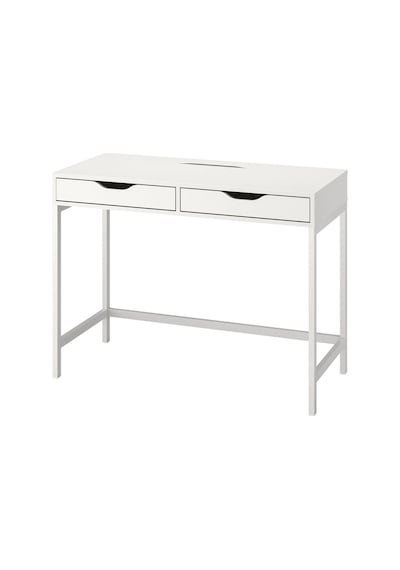 Beyaz 100x48 Cm Sade Ve Akıllı Tasarım Çalışma Masası Beyaz Beyaz 100x48 Cm Sade Ve Akıllı Tasarım Çalışma Masası Beyaz