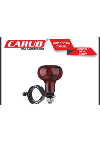 Carub Direksiyon Topuzu Dönerli Metal Lux Maun Açık Kahverengi
