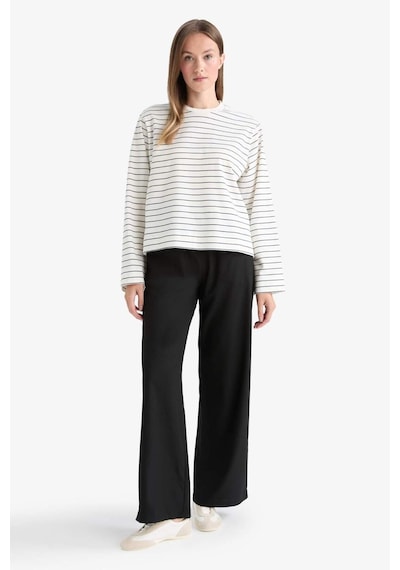 Defacto Wide Leg Geniş Bol Paça Pantolon D4150ax25aubk27 Siyah