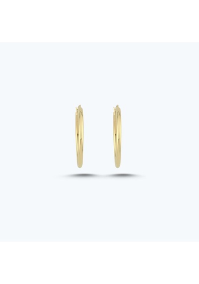 Altınbaş Altın Halka Küpe Akp0250-y-25977-30mm Çok Renkli