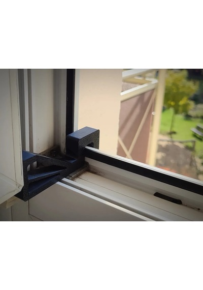 Storeşahin 3d Baskı Modern Pencere Takozu Pencere Açık Tutucu Rüzgar Stoperi Pencere Kilidi Siyah Shn0720