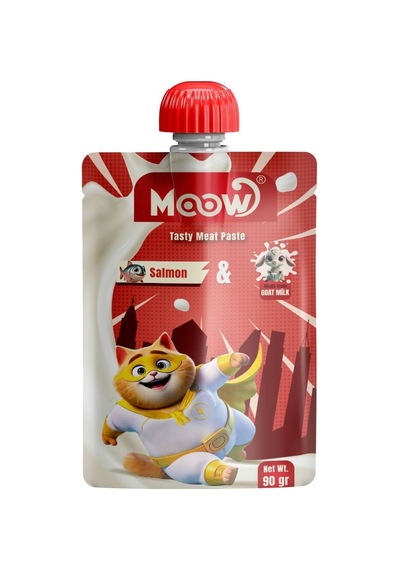 Moow Taze Somon Balıklı Keçi Sütlü Kedi Et Ezmesi 90 Gr