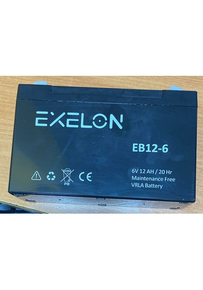 Exelon 6 Volt 12 Amper Akü 150 50 94 Mm 1630 Gram