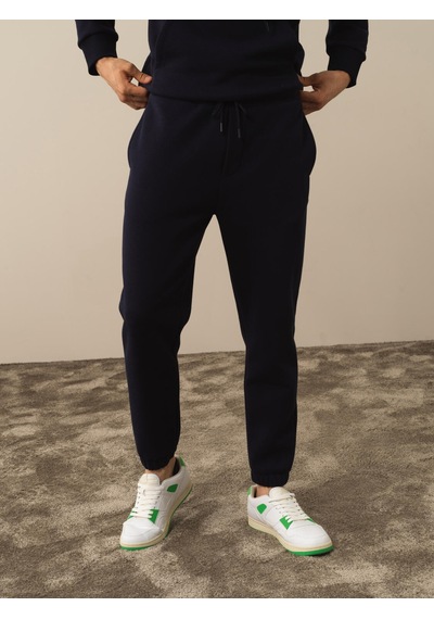 Xint Lacivert Pamuk Dokulu Regular Fit Sweat Pantolon 380149