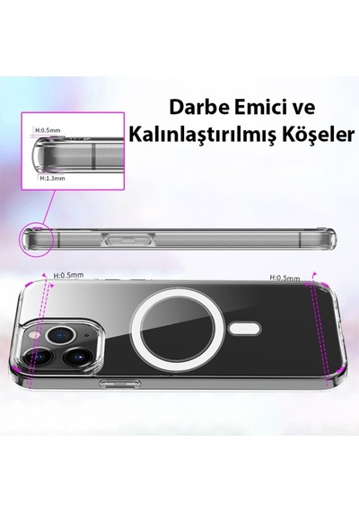 Ally Apple Uyumlu iPhone 14 Plus 6.7Inç Magsafe Manyetik Sert Silikon 565587180