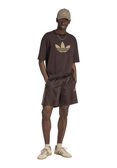 Adidas Trefoıl Erkek Spor Tişört - Kq8922 Kahverengi