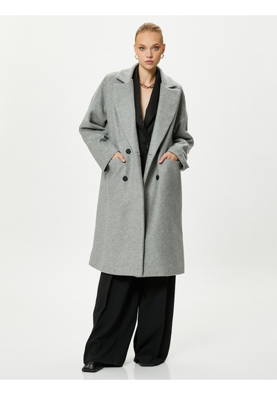 Koton Oversize Kaşe Kaban Kruvaze Düğmeli Kapaklı Cepli Gri Melanj 4wak00255ew 4WAK00255EWGRM Gri Melanj Koton Oversize Kaşe Kaban Kruvaze Düğmeli Kapaklı Cepli Gri Melanj 4wak00255ew 4WAK00255EWGRM Gri Melanj