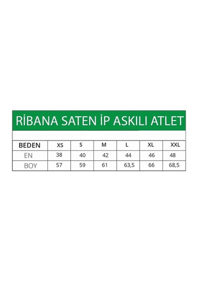 Bayan Ceylanoğlu Likralı Saten İp Askılı Atlet 001