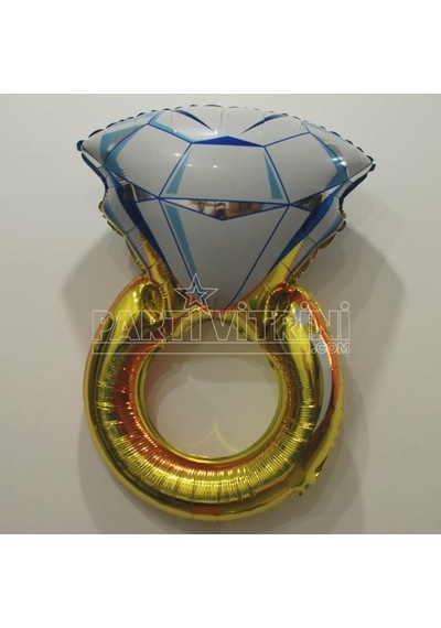 Tek Taş Yüzük Şeklinde Dev Folyo Balon Dop1226652igo 256