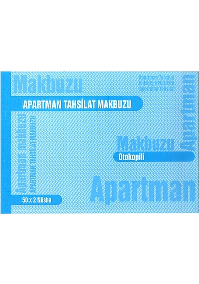 Apartman Tahsilat Makbuzu Otokopili 2/50 1 Adet Apartman Aidat Ma