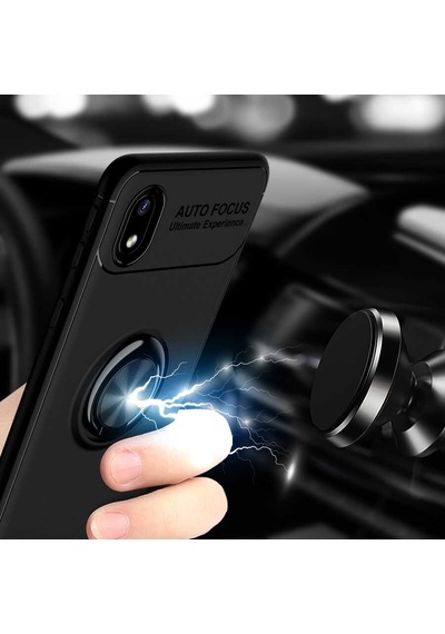 Galaxy A01 Core Kılıf Zore Ravel Silikon Kapak Siyah