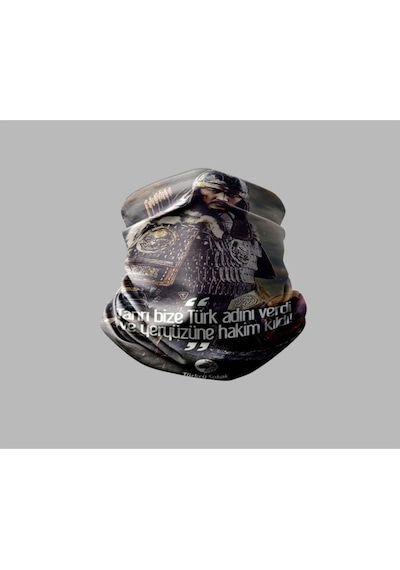Buffalo Türk Askeri Motorcu Buff Maske Outdoor Boyunluk Unisex Bandana Siyah