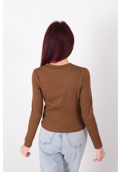 Busem W0010820 Kadın Bluz Kahve