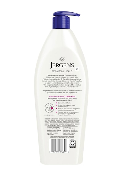 Jergens Yoğun Nemlendirici Parfümsüz El Ve Vücut Losyonu 621ml