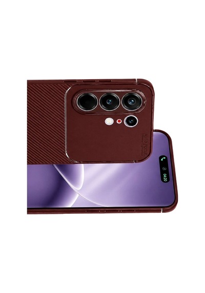 Tecno Camon 50 Pro 5g Auto Focus Karbon Kapak - Bordo Evimdeyokyok