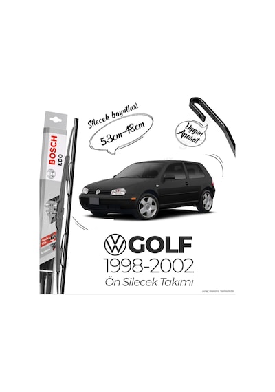 Volkswagen Golf 4 Ön Silecek Takımı 1998-2002 Bosch Eco