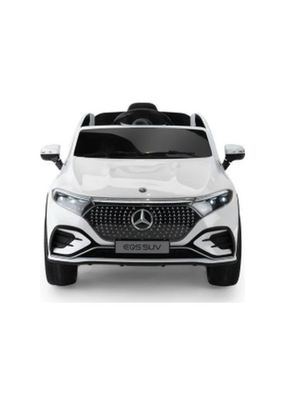Mercedes-benz Eqs Lisanslı 12v Akülü Araba Beyaz - Uzaktan Kumandalı Ve Deri Koltuklu