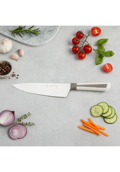 Aryıldız Plurex Şef Bıçak Koyu Bej 19 Cm Renkli