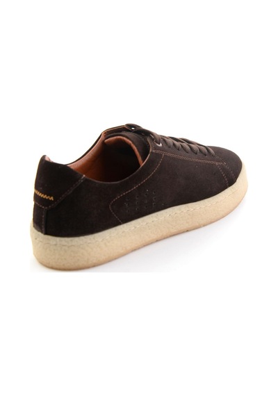 Bambi Kahve Hakiki Deri Erkek Sneaker E01396009902