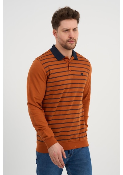 Alexander Gardi Alexandergardı Polo Yaka Sweatshırt Wk25386 Turuncu