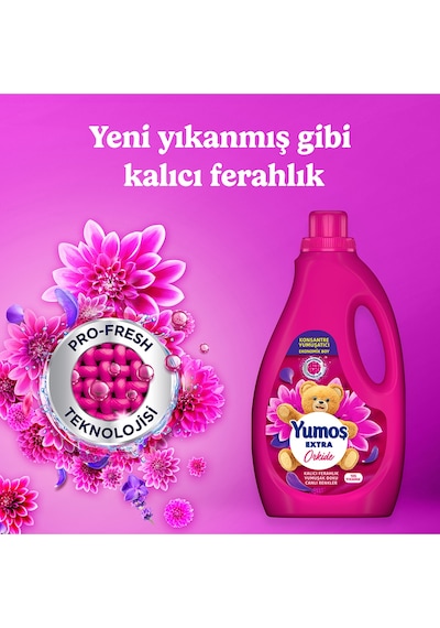 Extra Konsantre Çamaşır Yumuşatıcısı Orkide 105 Yıkama 2520ml X3 Diğer