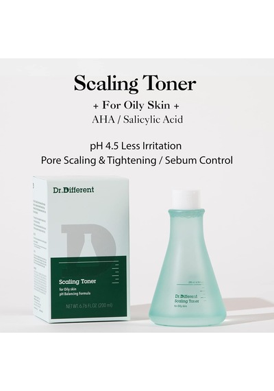 Scaling Toner, Aha, Salisilik Asit Ve Pha İçerikli Ph Dengeleyici Tonik, Yağlı Ciltler İçin, 300 Ml