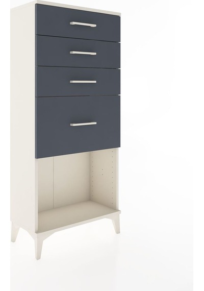 Hyperion Dolap 4 Çekmeceli 60x44x134 Aytaşı-antrasit Aytaşı Hyperion Dolap 4 Çekmeceli 60x44x134 Aytaşı-antrasit Aytaşı