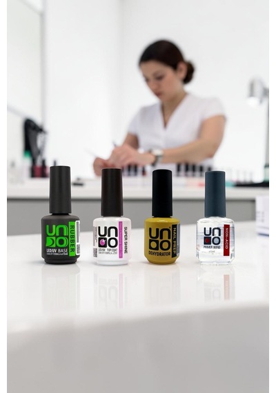 Uno Rubber Base Primer Dehidratör 4'lü Set Protez Tırnak Hazırlık Seti Uno Nail Prep 4-set Uno Rubber Base Primer Dehidratör 4'lü Set Protez Tırnak Hazırlık Seti Uno Nail Prep 4-set