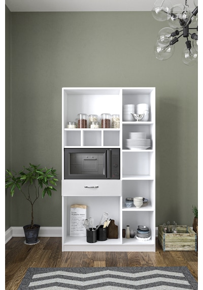 Ae-3080 Anka Beyaz Çok Amaçlı Mutfak Dolabı & Banyo Dolabı 6 Kapa