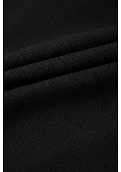 Deepsea Siyah Slim Fit Örme Kumaş Likralı Erkek Gömlek Nefes Alan Esnek Ve Modern Tasarım 2602604 Siyah