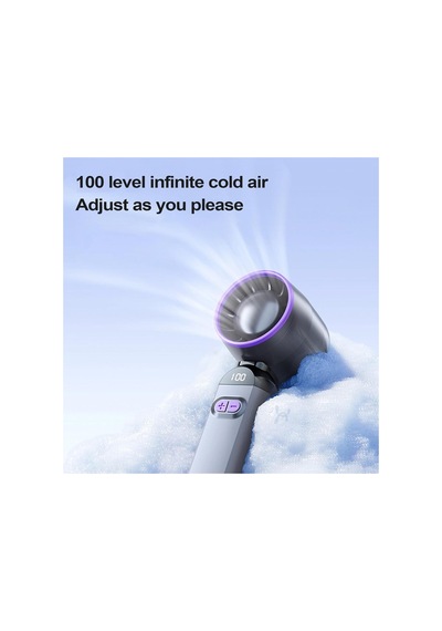 Şarjlı El Fanı 12000rpm 0-120 Hız Ayarı Masaüstü Vantilatör Mini Fan