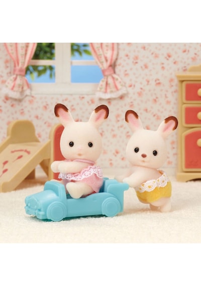 Sylvanian Families Çikolata Kulaklı Tavşan İkiz Bebekleri 5420