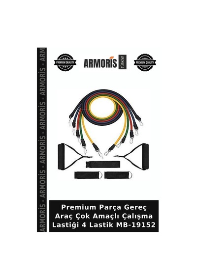 Premium Parça Gereç Araç Çok Amaçlı Çalışma Lastiği 4 Lastik Mb-19152 Çok Renkli