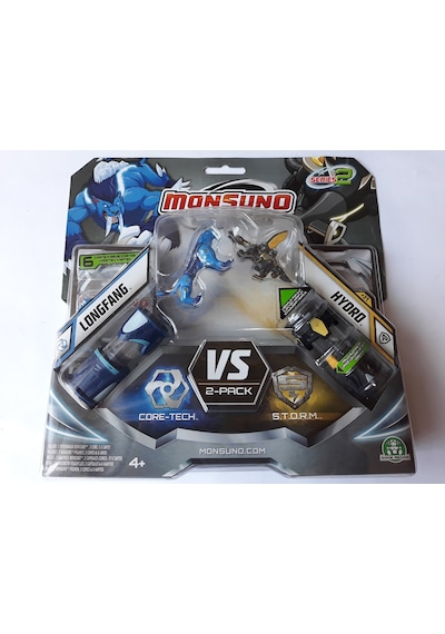 Monsuno Longfang Hydro 2 Figür 2 Kapsül Oyun Kartı Pro Set
