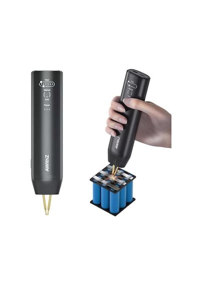 Awithz H1 5v Taşınabilir Mini Punta Kaynak Makinesi 18650 Pil Kaynağı - 2 M Nikel Hediyeli