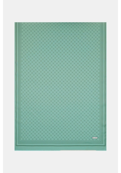 Vakko Twill İpek Şal - Özel Seri - Su Yeşili