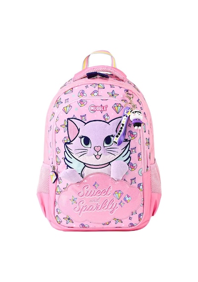 Muggle 2 Bölmeli Sweet And Sparkly Okul Sırt Çantası Pembe Mu-5796 Pembe