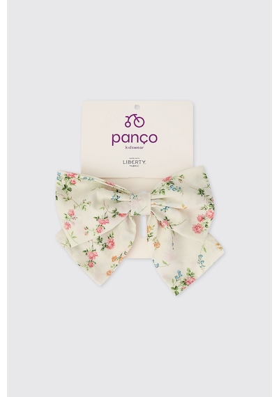 Panço Liberty Kumaş Kız Bebek Krem Toka Seti 2612GB09022