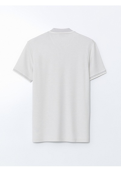 Lcwaıkıkı Classic Gri Polo Yaka Merserize Görünümlü Erkek Tişört