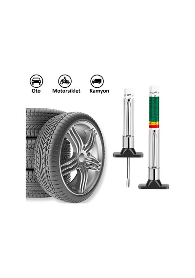 Venoa Oto Lastik Diş Arası Derinlik Ölçüm Kumpası