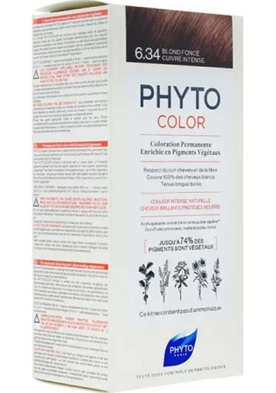 Phyto Phytocolor Bitkisel Saç Boyası 6.34 Koyu Kumral Dore Bakır