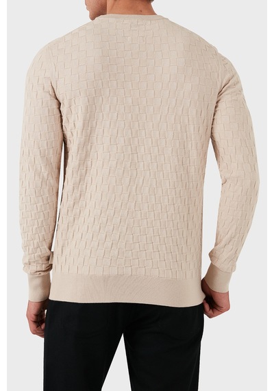 Calvin Klein Erkek Kazak K10k113747 Ace Ekru Ekru